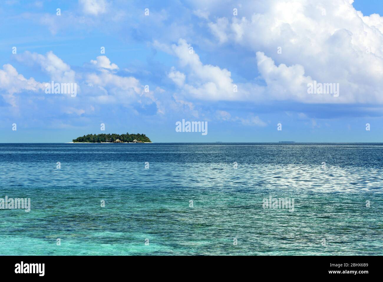 View of beautiful blue ocean water in resort Stock Photo - Alamy