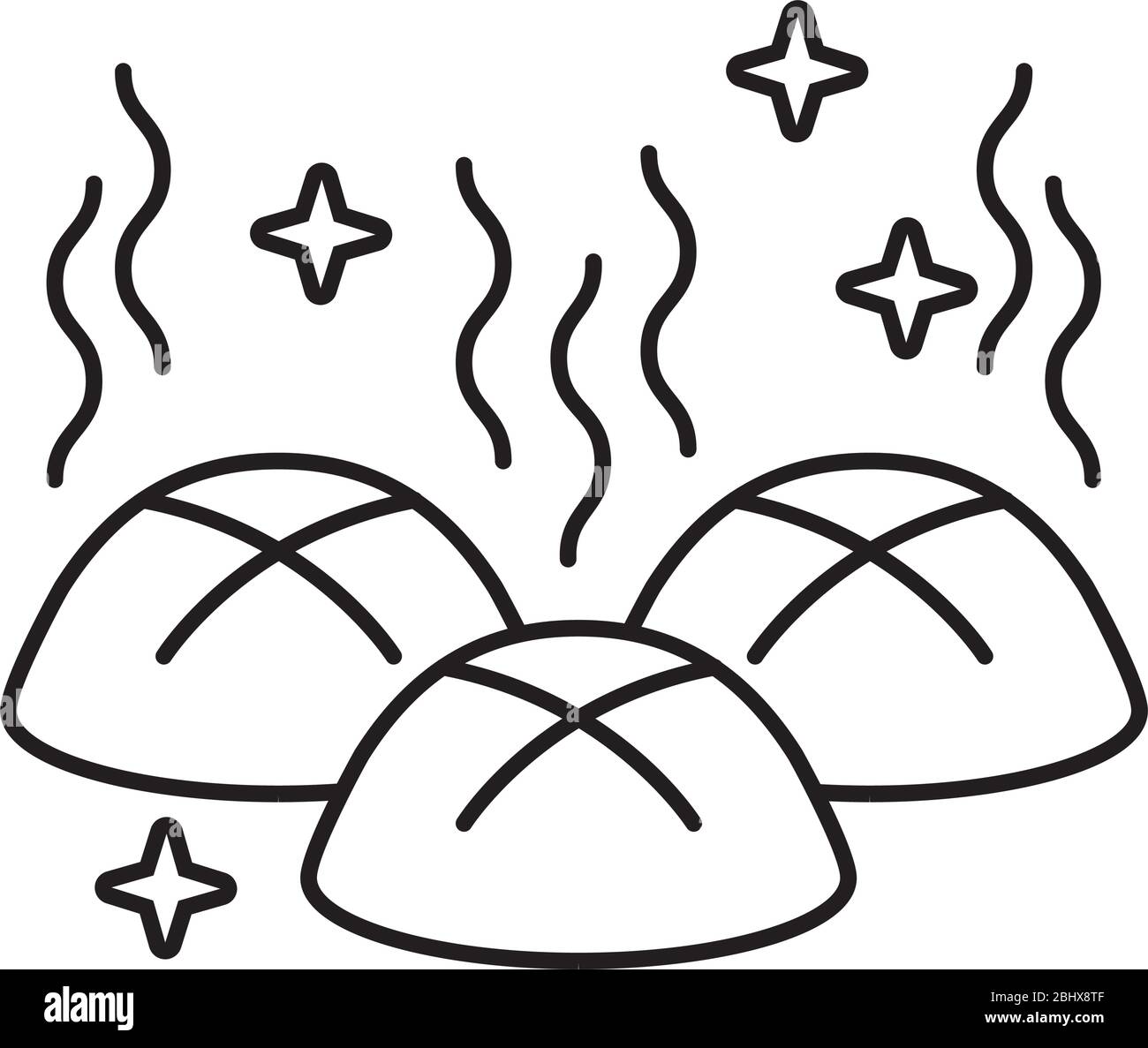 bread pastry bakery line style icon Stock Vector Image & Art - Alamy