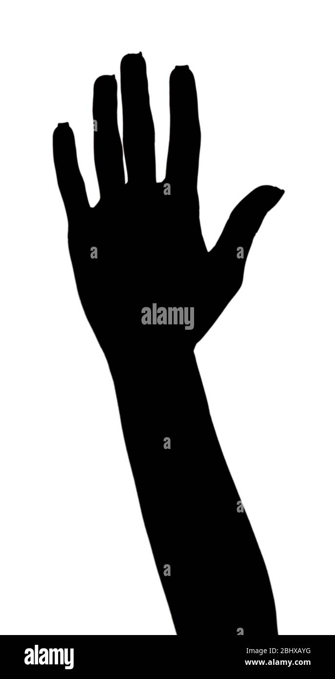 Female hand isolated on white Stock Photo - Alamy