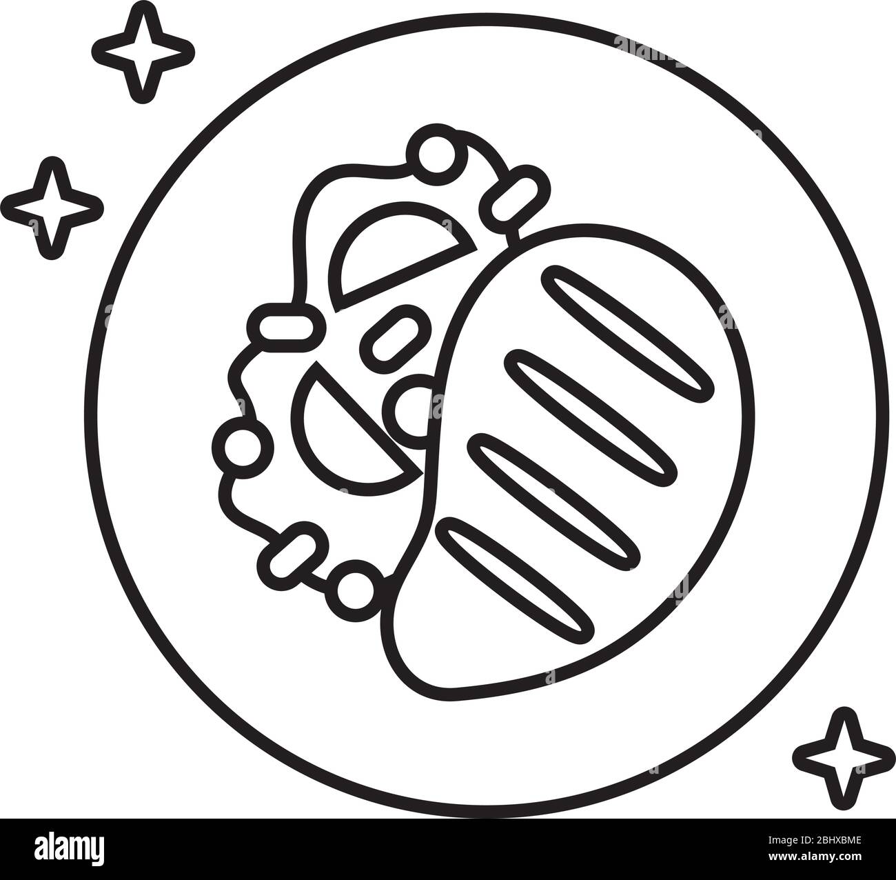 delicious meat steak line style icon Stock Vector Image & Art - Alamy