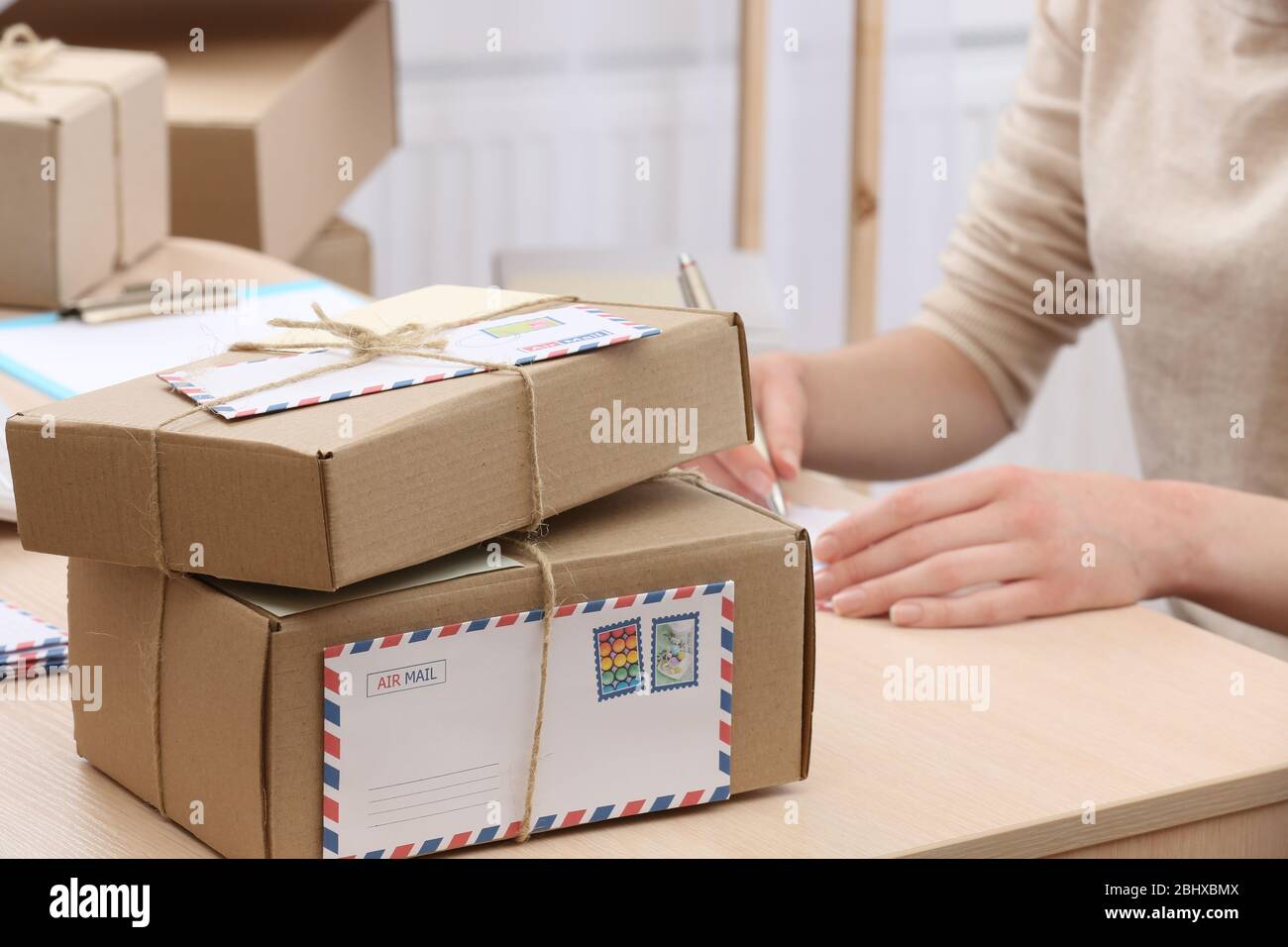 Post office cardboard boxes outlet
