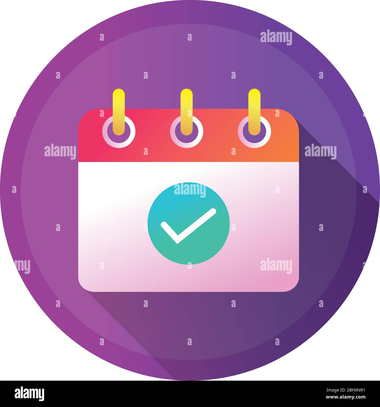 calendar reminder detailed style icon Stock Vector Image & Art - Alamy