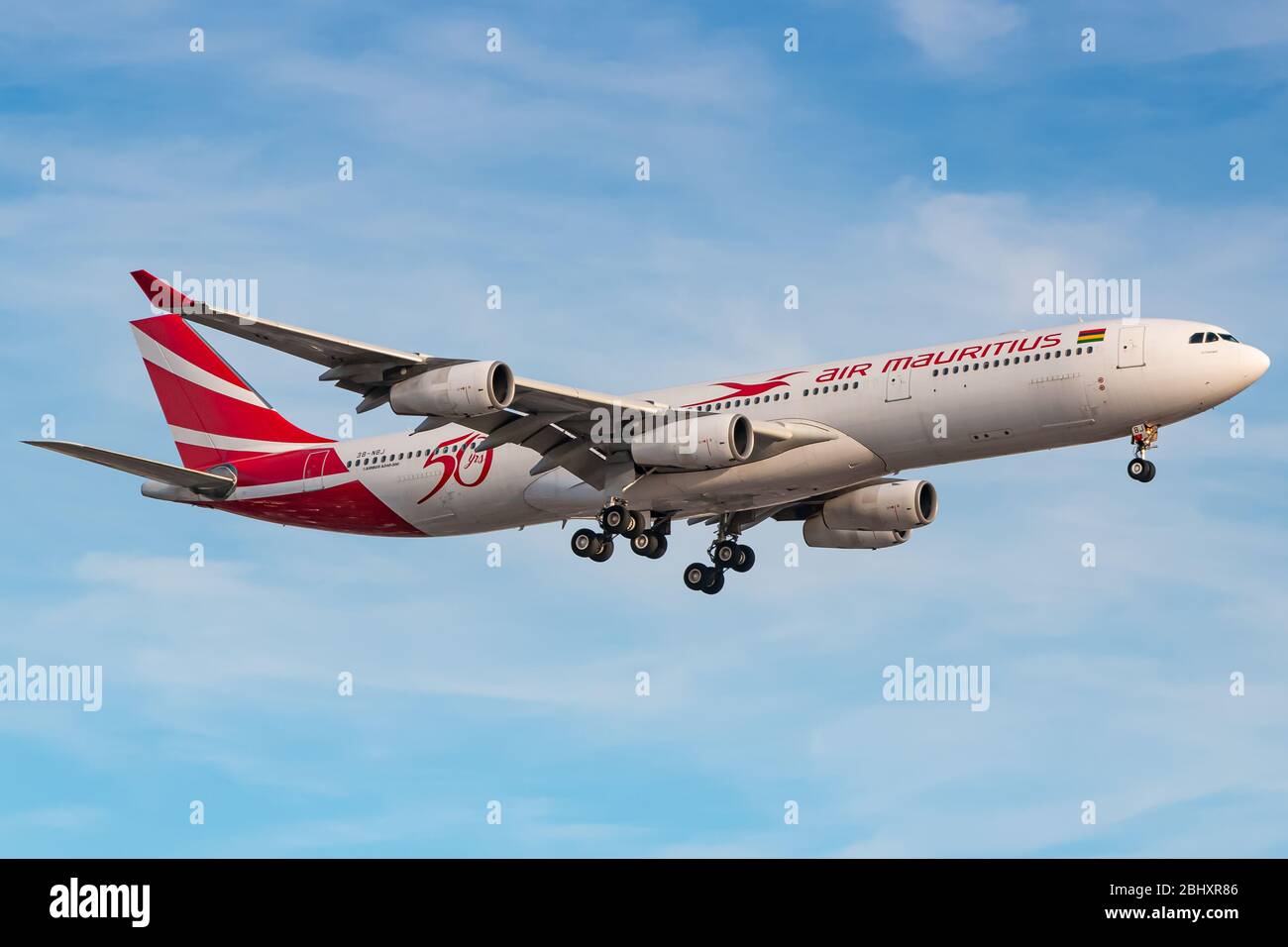 London, Great Britain August 01, 2018 Air Mauritius Airbus A340300