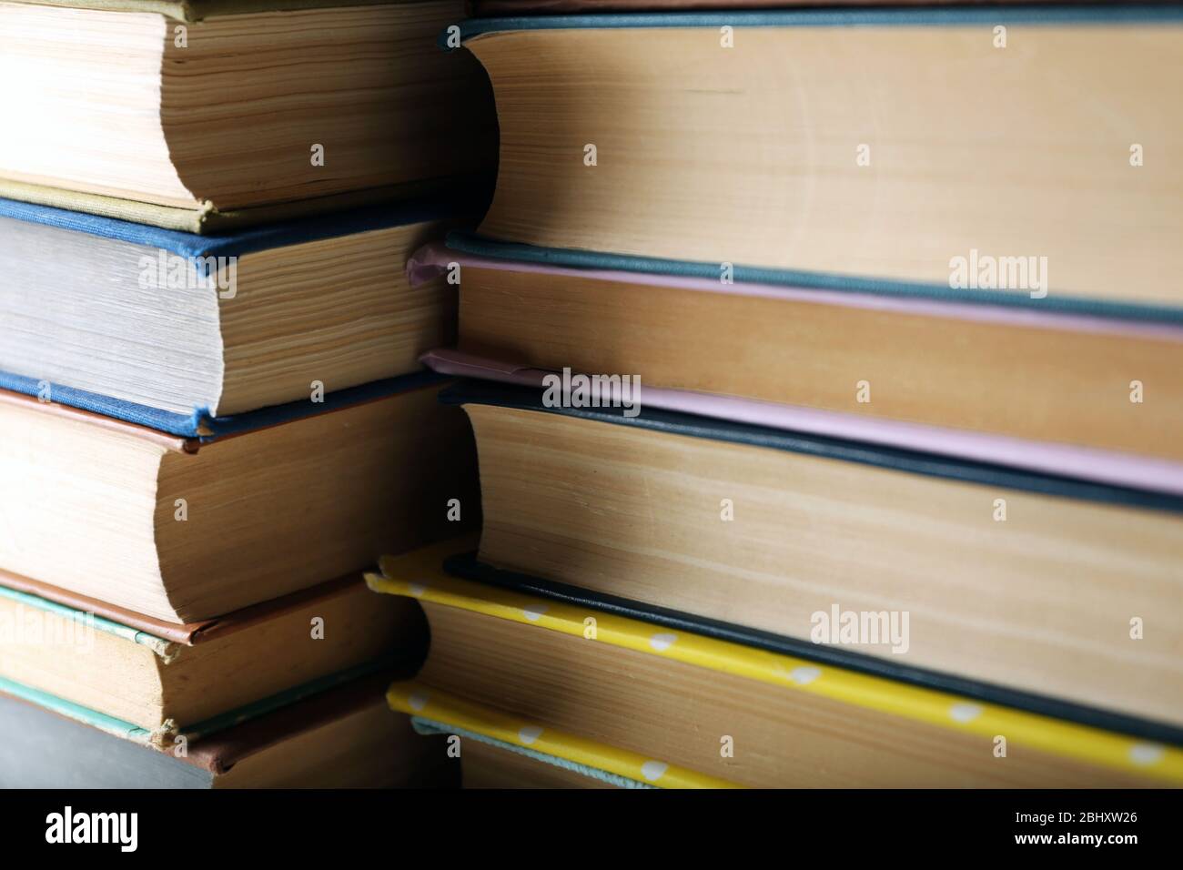 Stack of books background Stock Photo - Alamy
