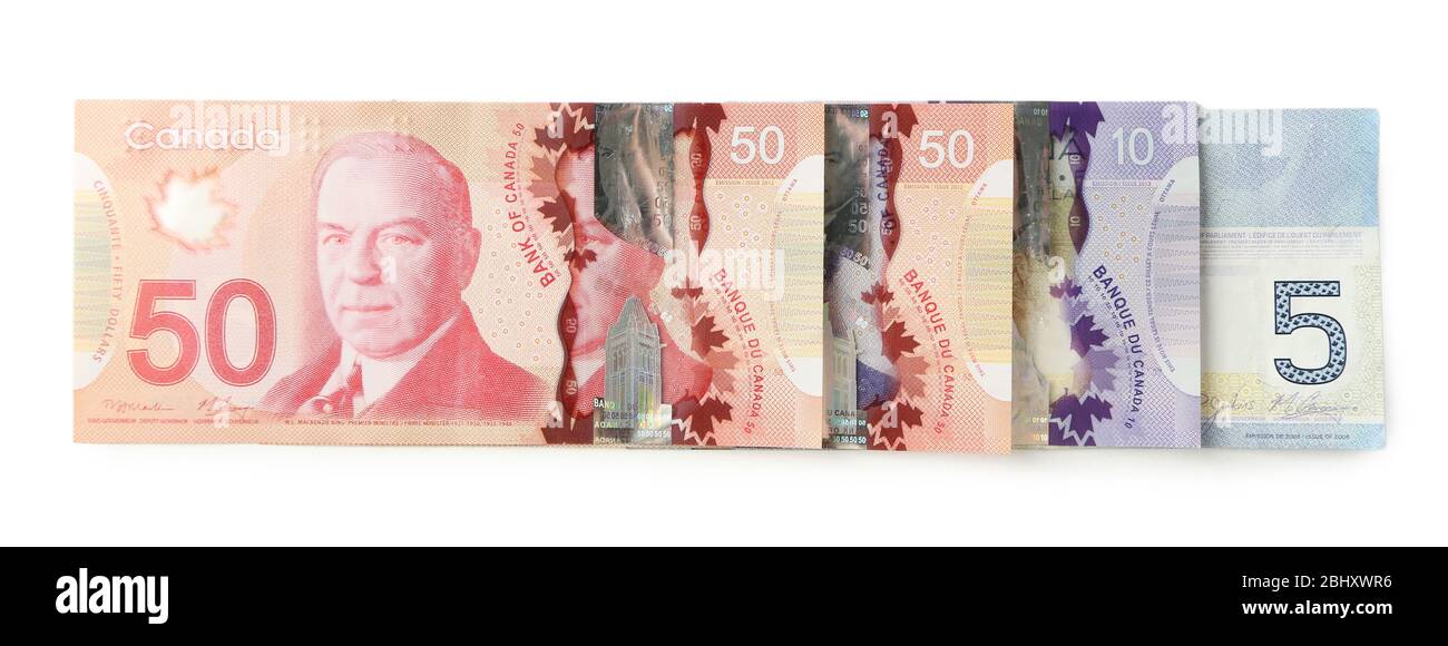 Canadian Ten Dollar Bill Cut Out Stock Images Pictures Alamy