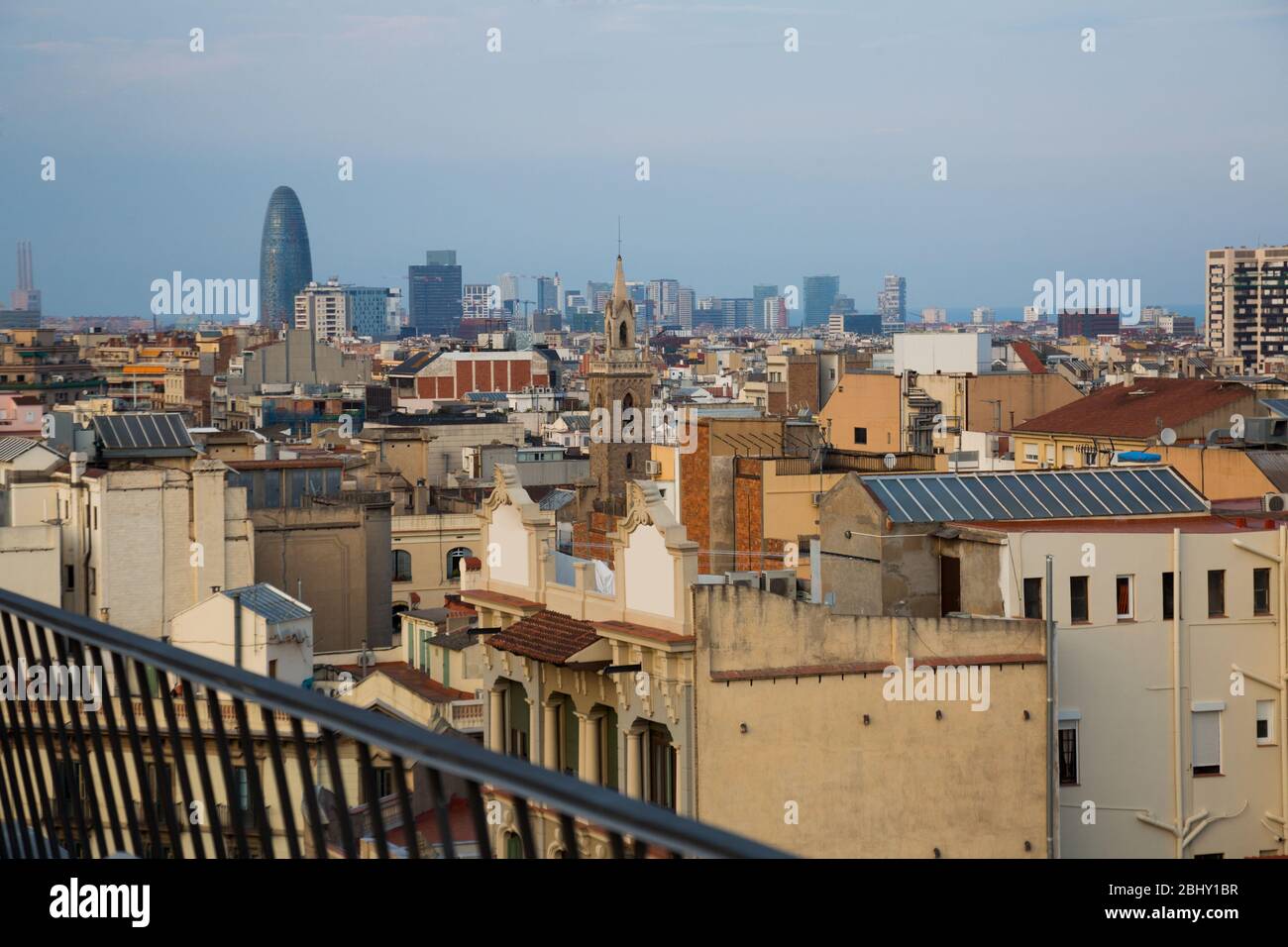Overview barcelona city skyline travel cityscape day view hi-res stock ...