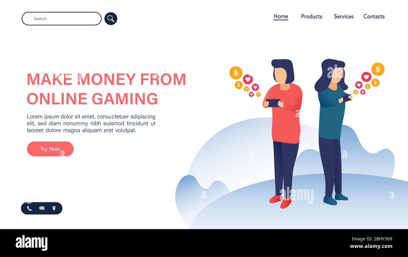Web page design with business or finance concept for website and mobile website development. Website template design vector illustration. Able to edit Stock Vector