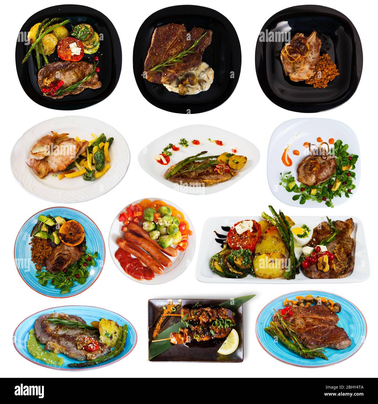 Set assorted dishes fruits hi-res stock photography and images - Alamy