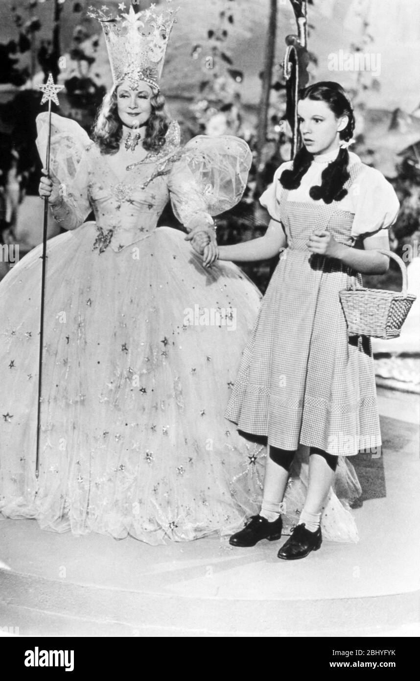 The Wizard of Oz  Year: 1939 USA Director: Victor Fleming Judy Garland, Billie Burke Stock Photo