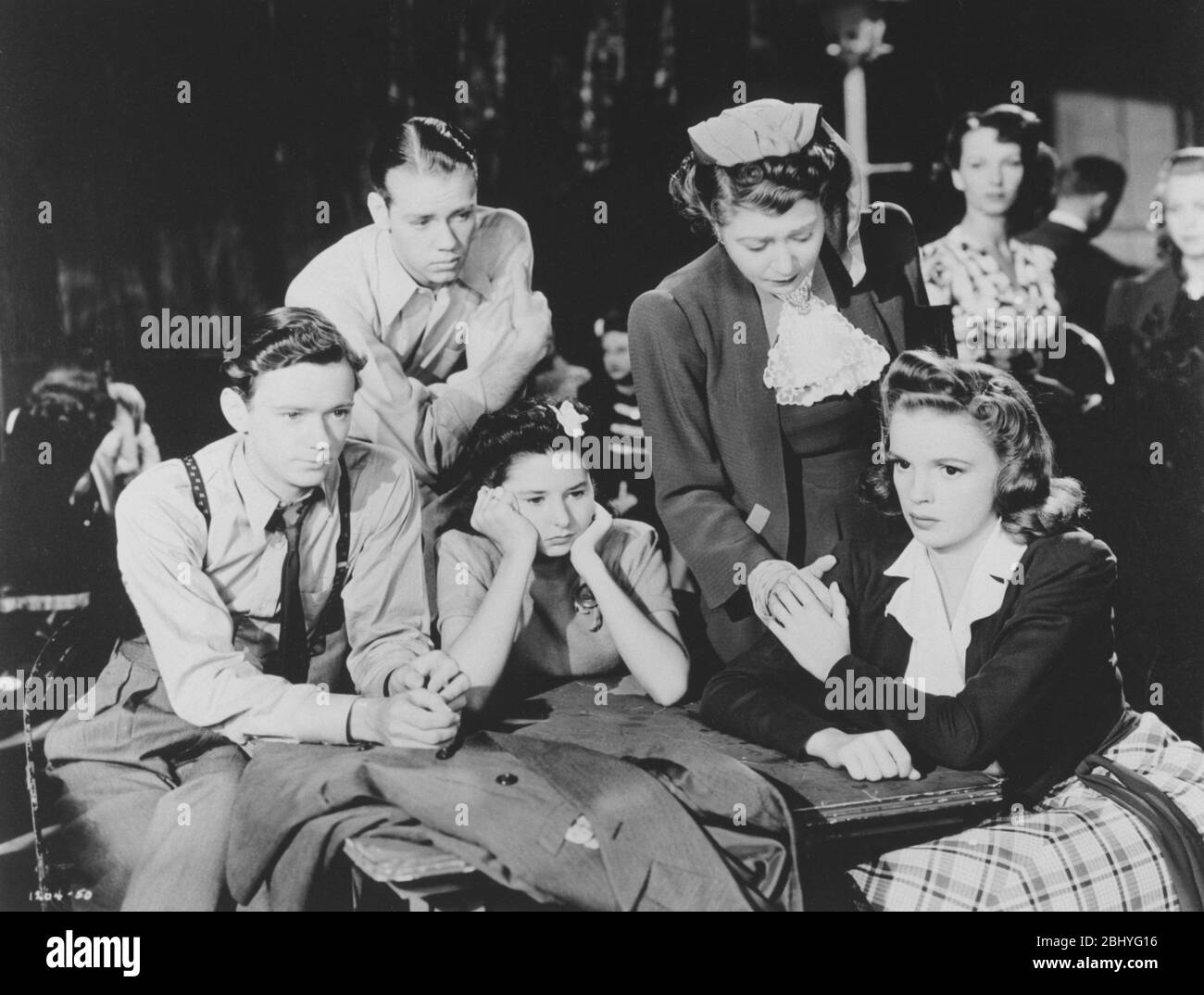 Babes on Broadway  Year: 1941 USA Director: Busby Berkeley Ray McDonald, Richard Quine, Virginia Weidler, Fay Bainter, Judy Garland Stock Photo