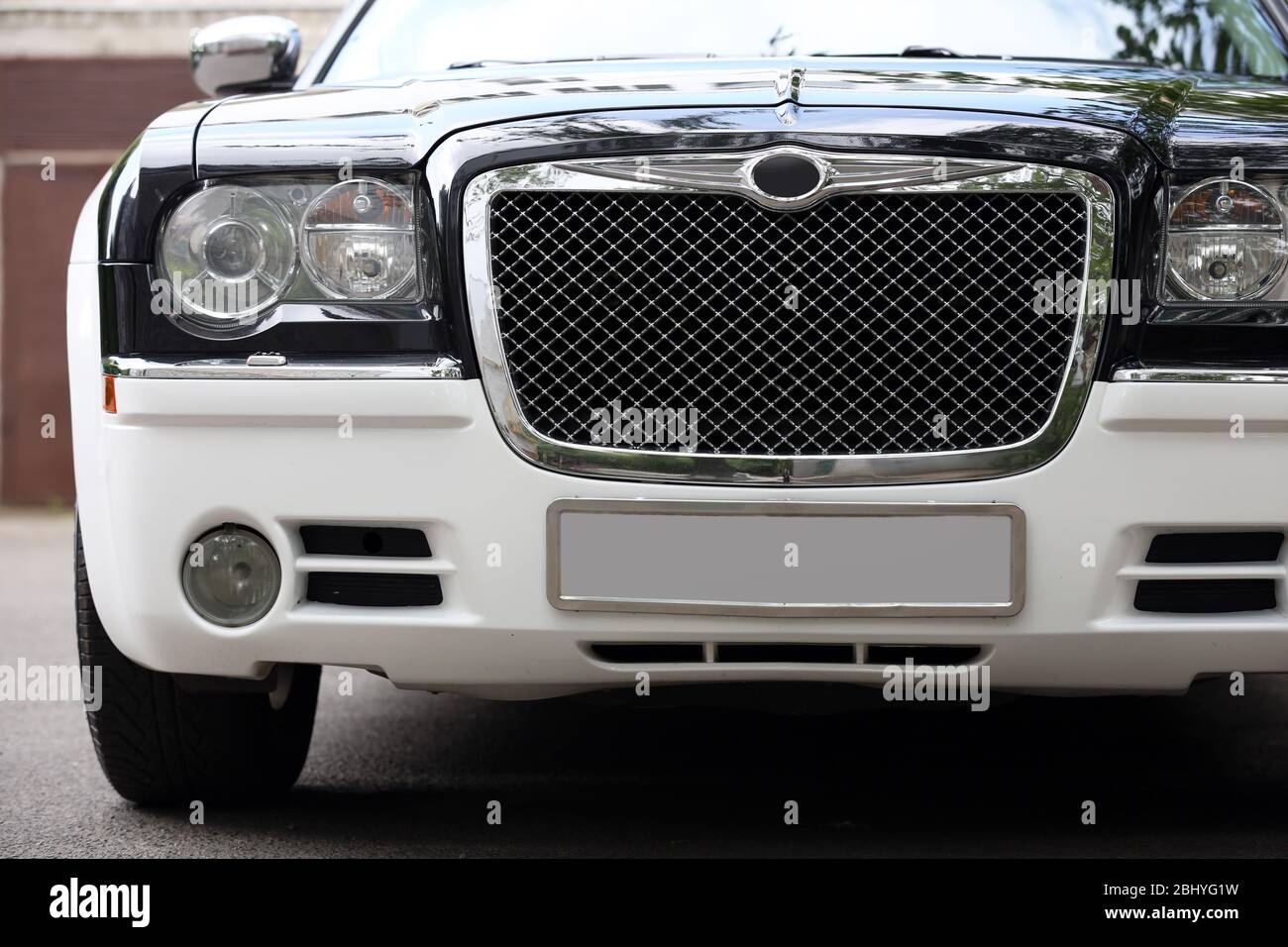 Modern car outdoors Stock Photo
