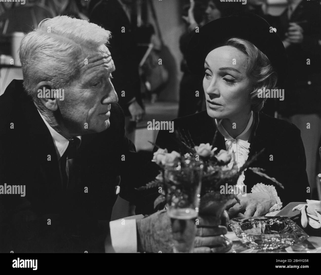 Judgment at Nuremberg Year: 1961 USA Director: Stanley Kramer Spencer Tracy, Marlene Dietrich Stock Photo