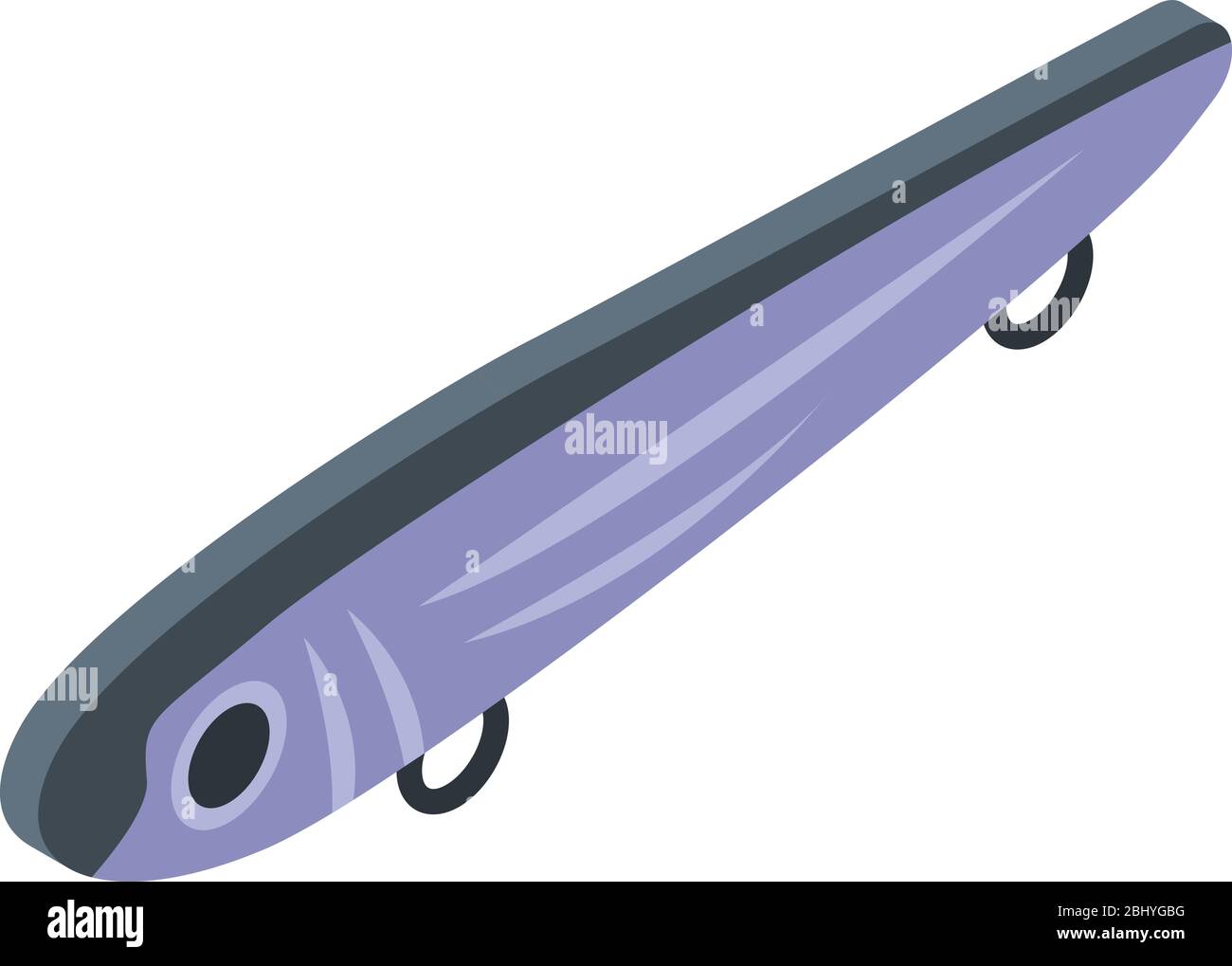 Lure for fish icon, isometric style Stock Vector