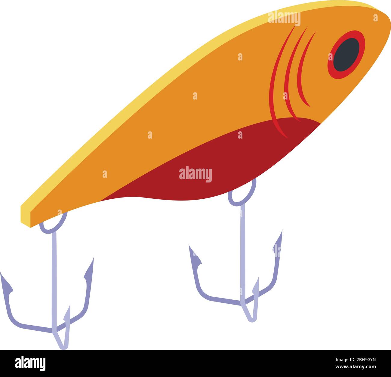 Soft plastic fishing lure Stock Vector Images - Alamy