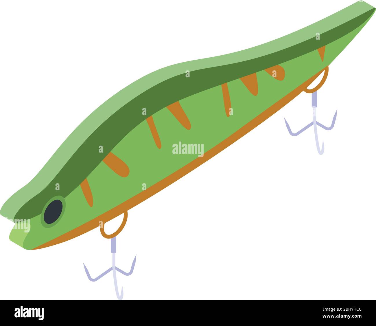 Wobbler lure icon, isometric style Stock Vector