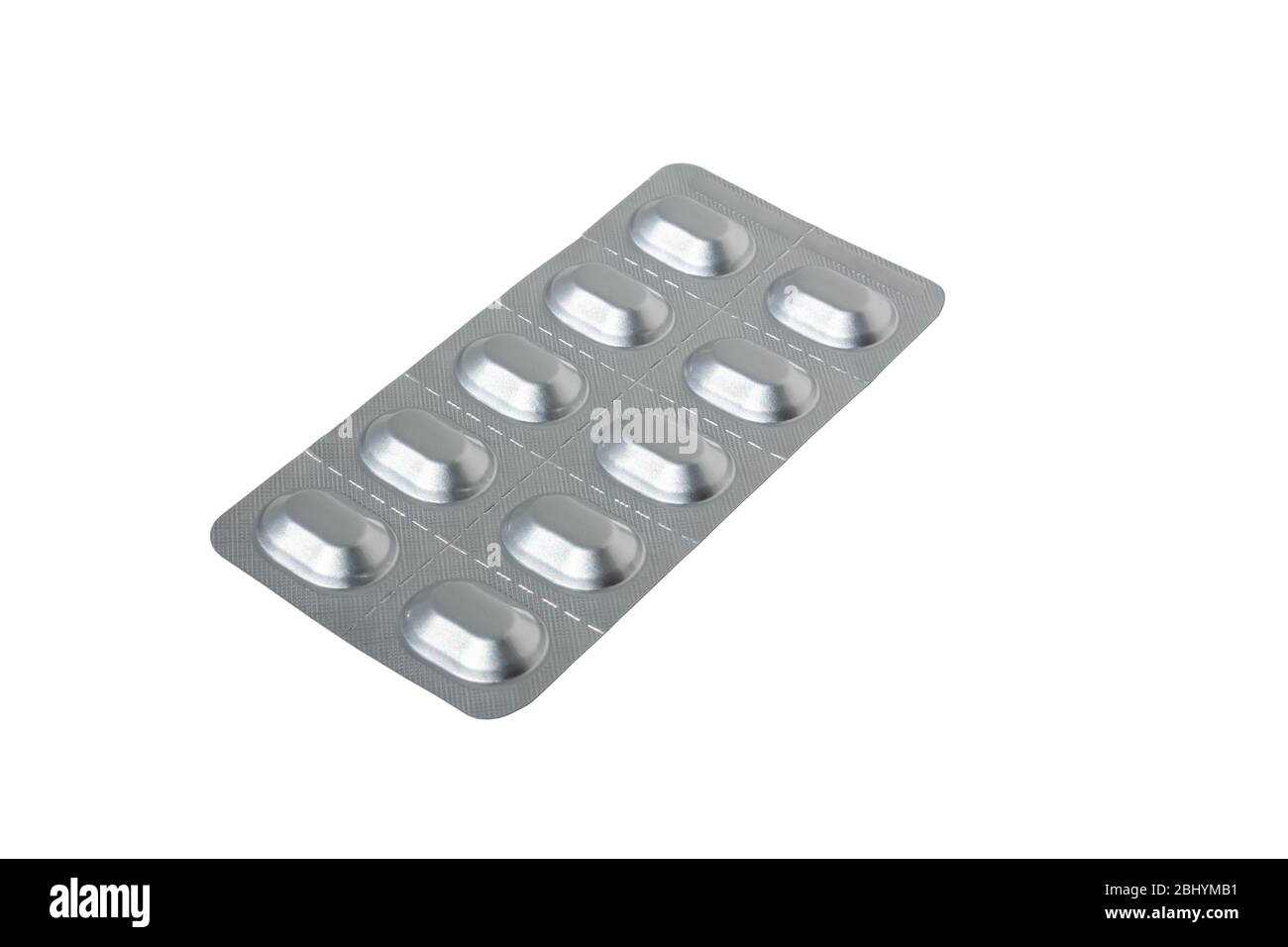 Tablet Blister Isolated On White Background Stock Photo Alamy