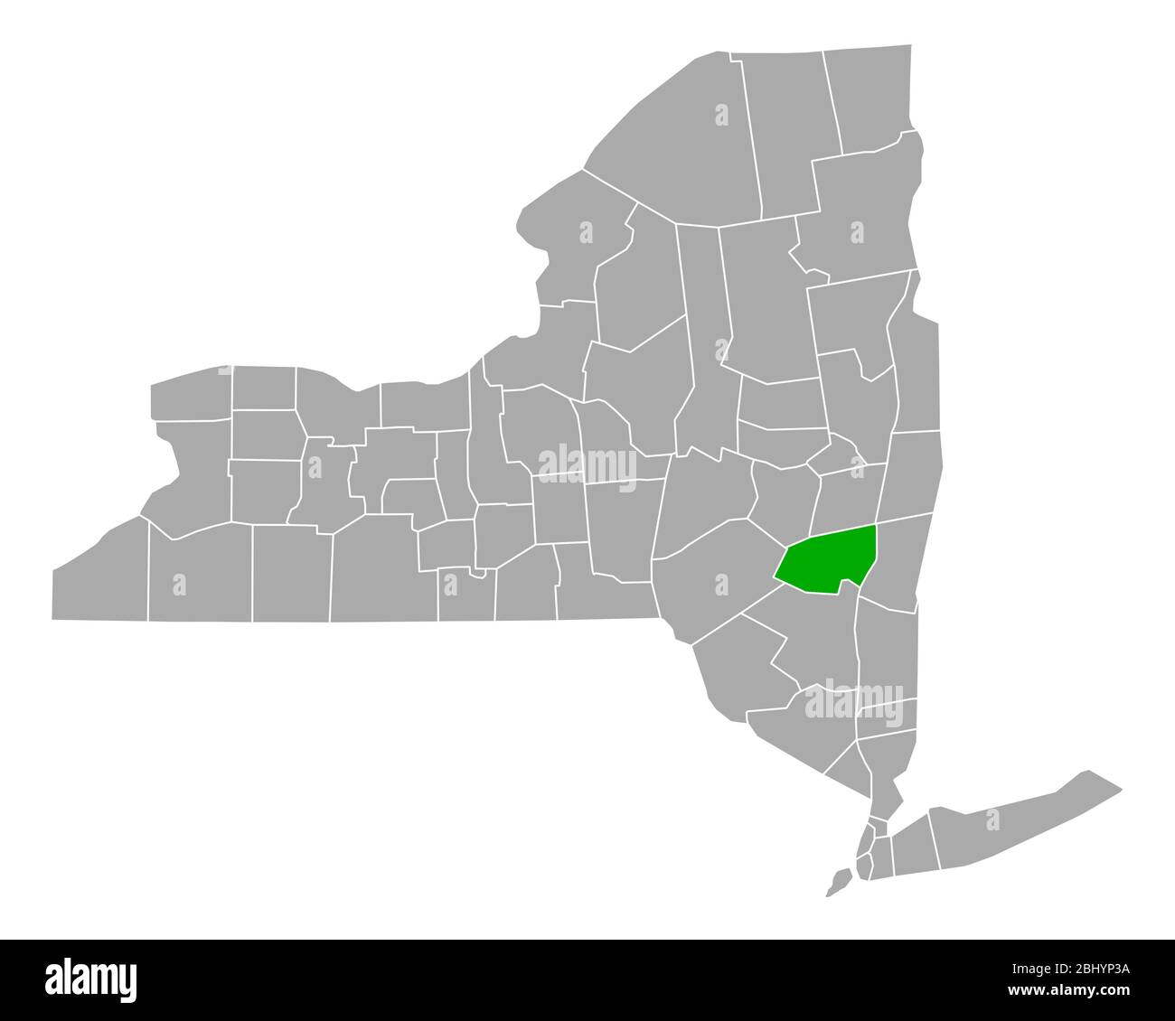 Map of Greene in New York Stock Photo Alamy