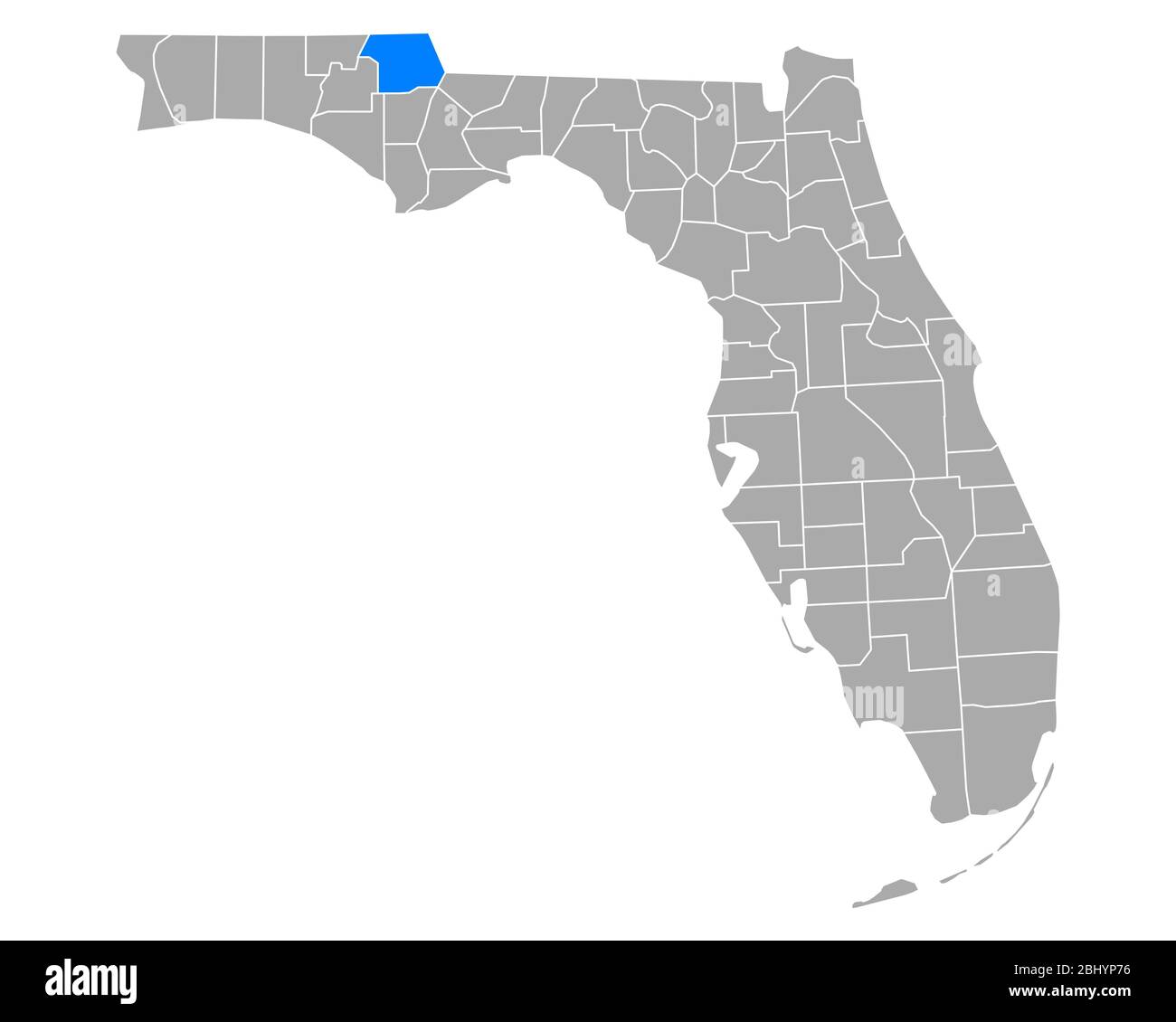 Map of Jackson in Florida Stock Photo Alamy
