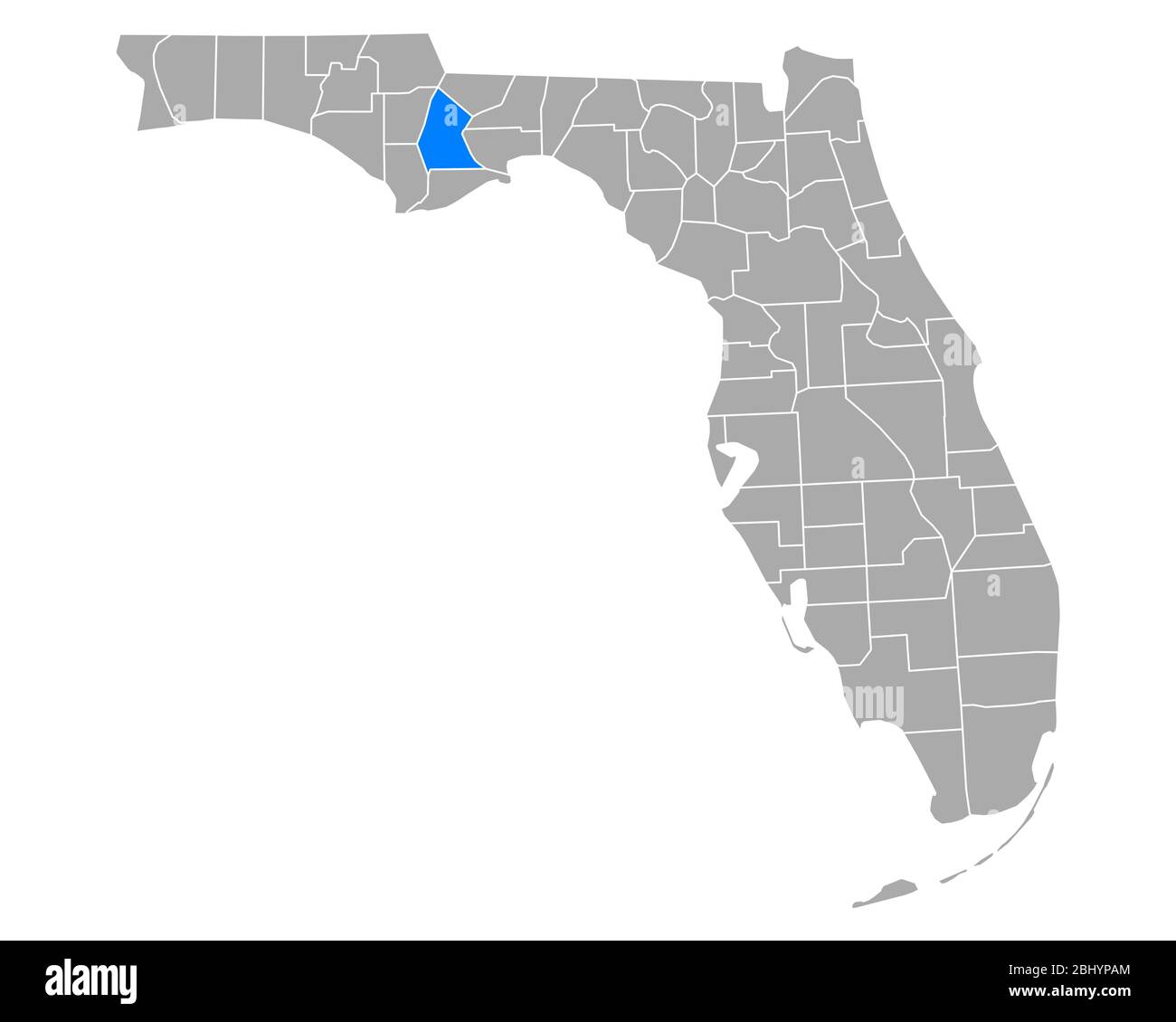 Map of Liberty in Florida Stock Photo - Alamy