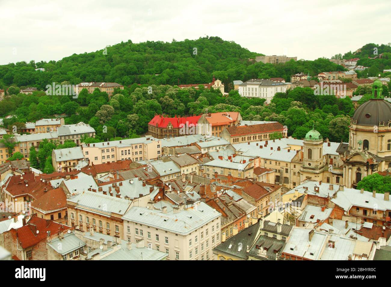 Old city top view Stock Photo - Alamy