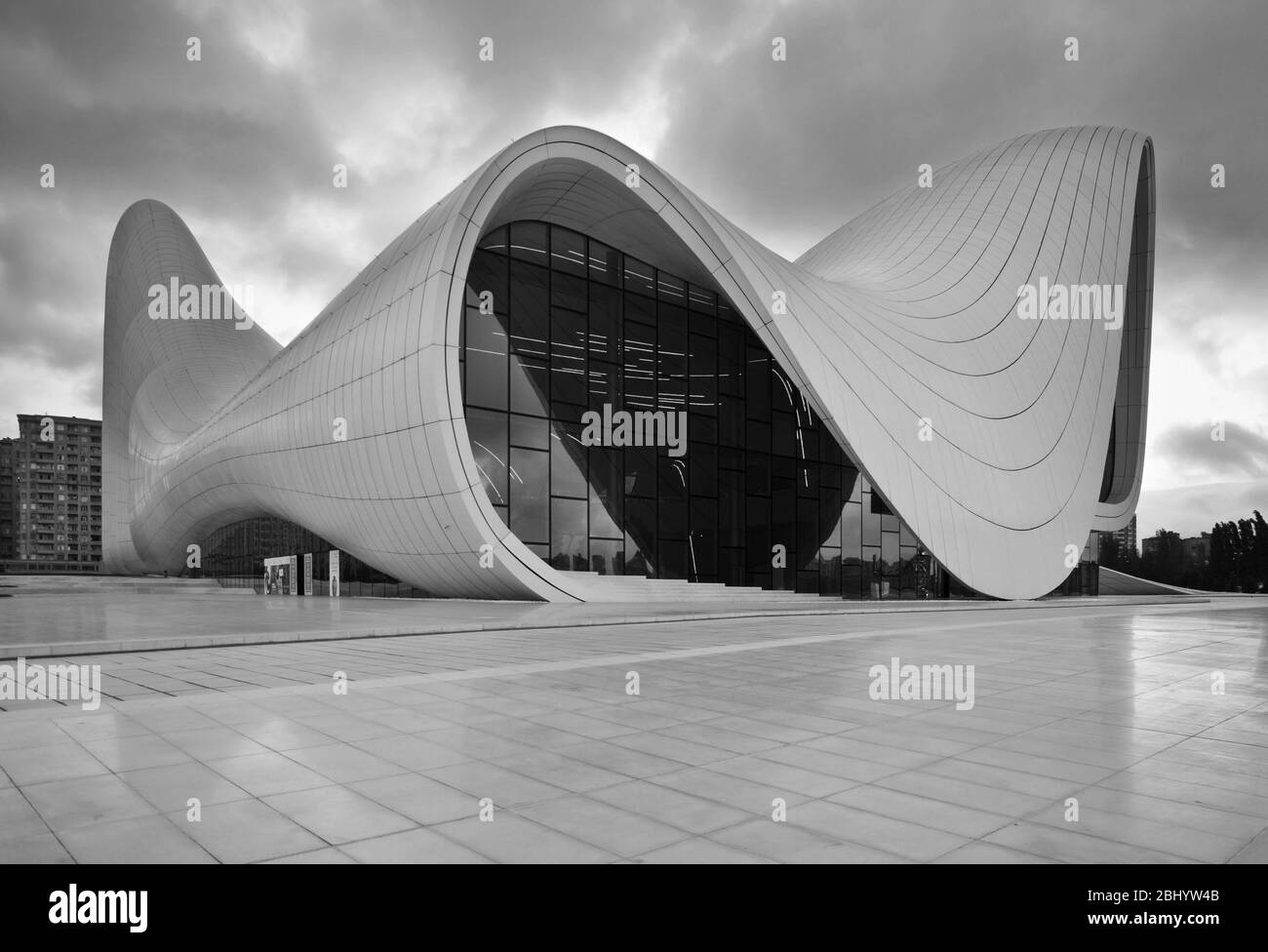 Heydar Aliyev Center in Baku. Azerbaijan Stock Photo