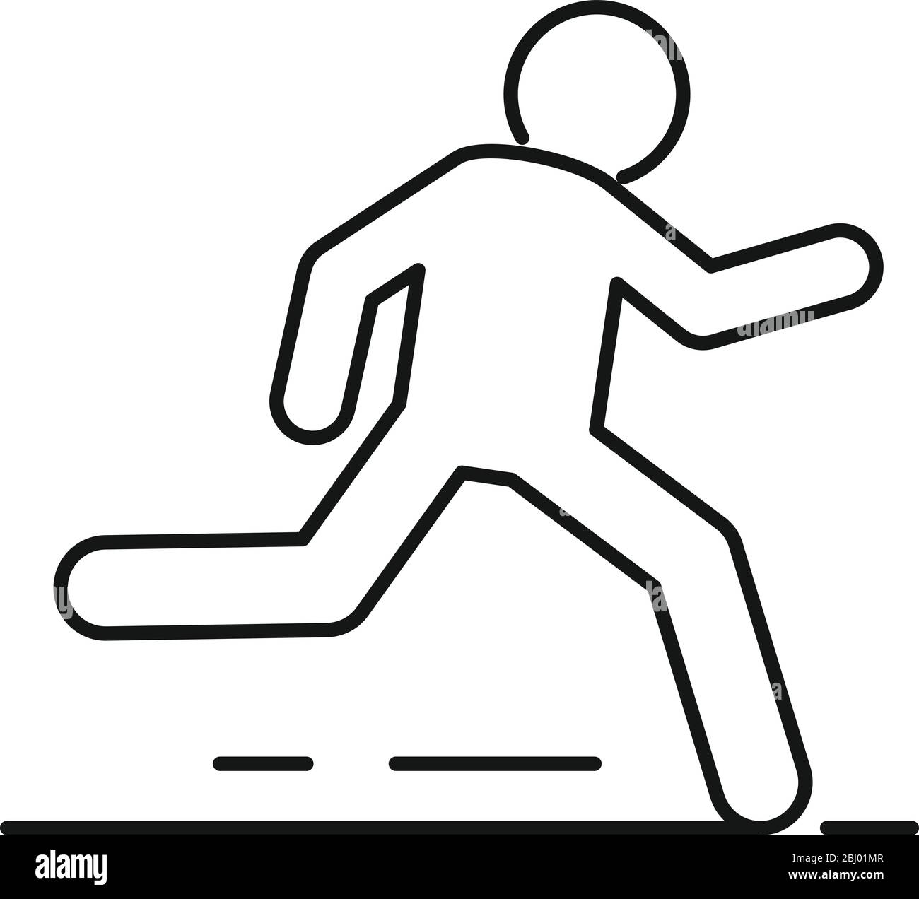 Outdoor running icon. Outline outdoor running vector icon for web design  isolated on white background Stock Vector Image & Art - Alamy