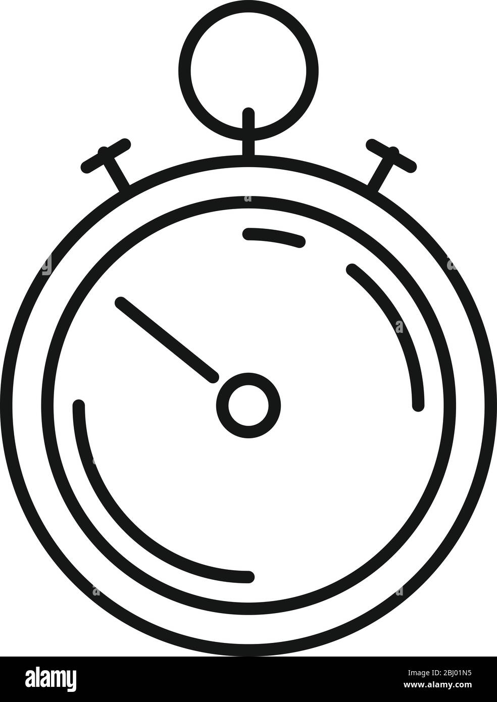 Sport stopwatch icon. Outline sport stopwatch vector icon for web ...