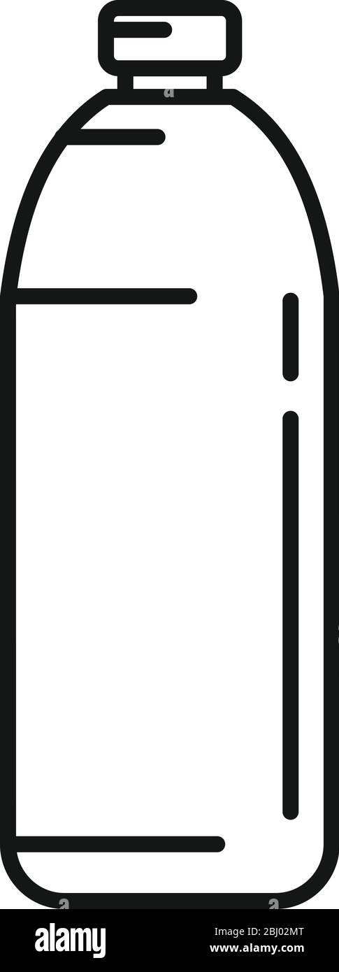 Water bottle icon. Outline water bottle vector icon for web design ...