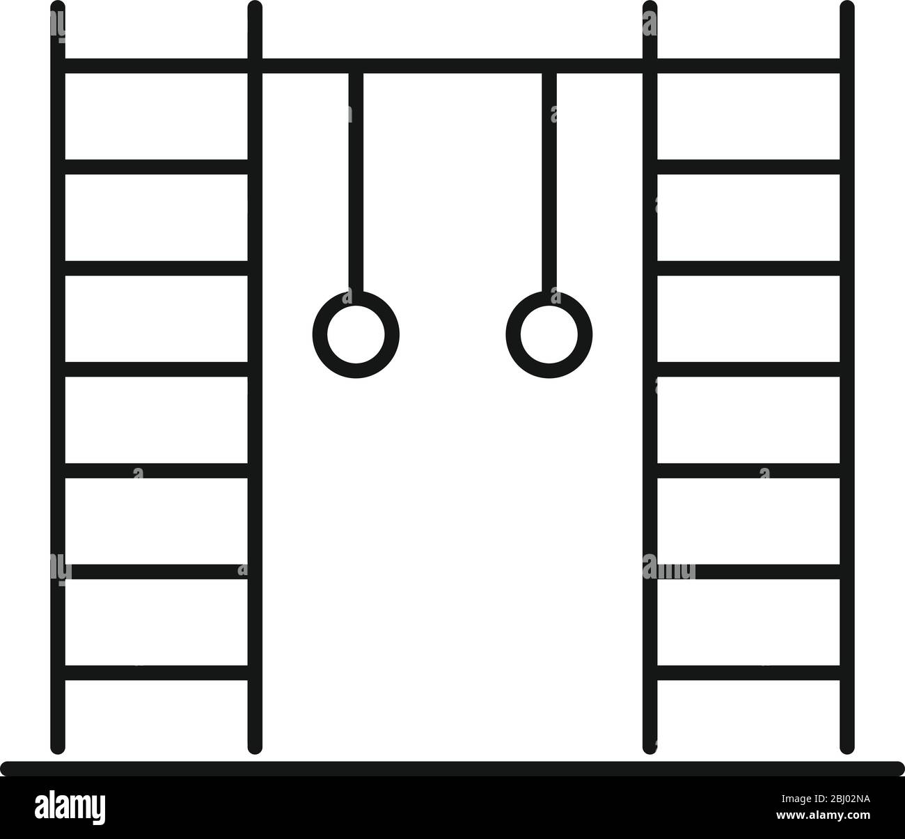 Gymnastic equipment icon. Outline gymnastic equipment vector icon for ...