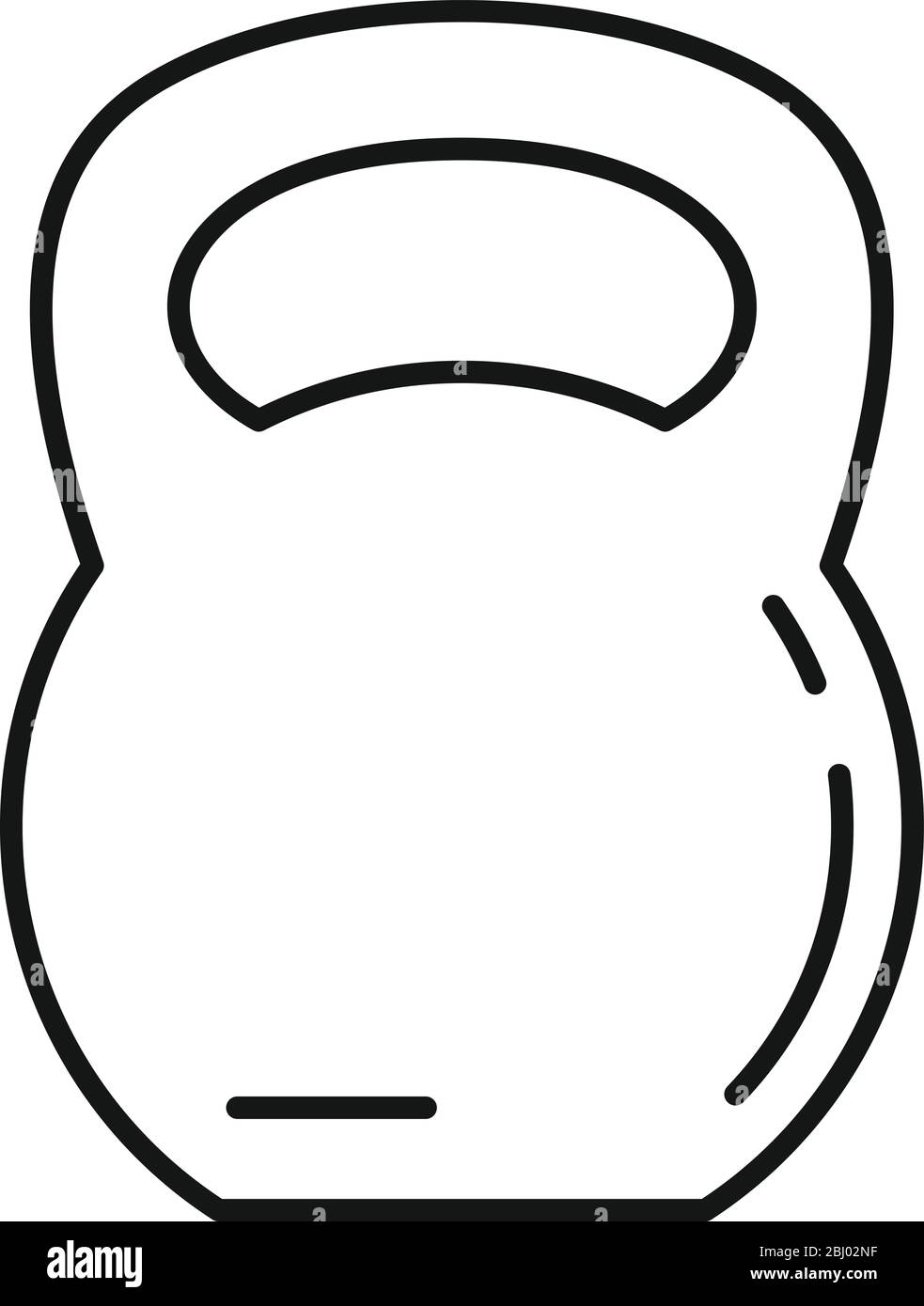Sport kettlebell Outline sport kettlebell icon for web design isolated on white background Stock Vector Image & Art Alamy