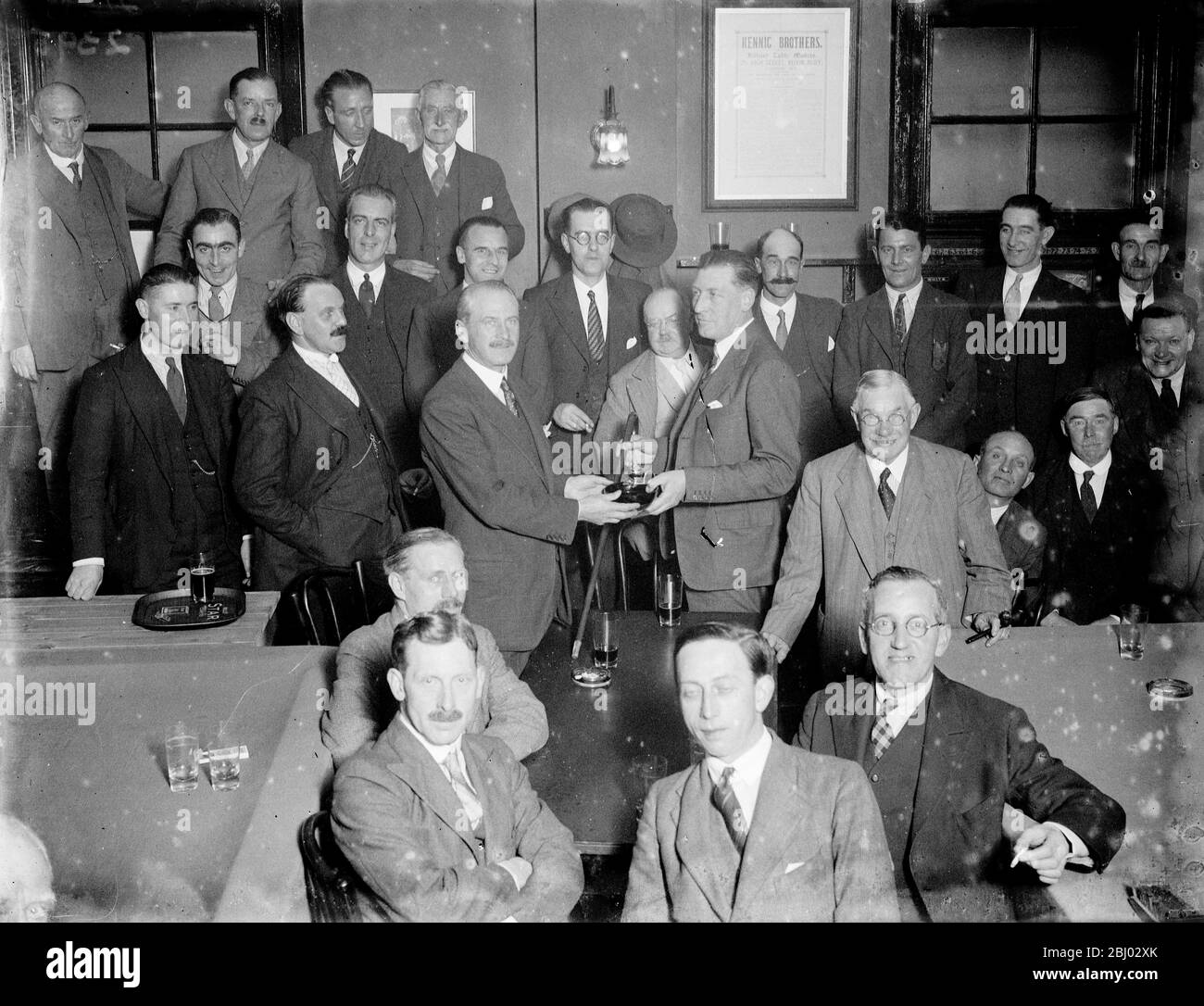 Presentation to the Honourable G Akers - Douglas . - 15 November 1935 Stock Photo
