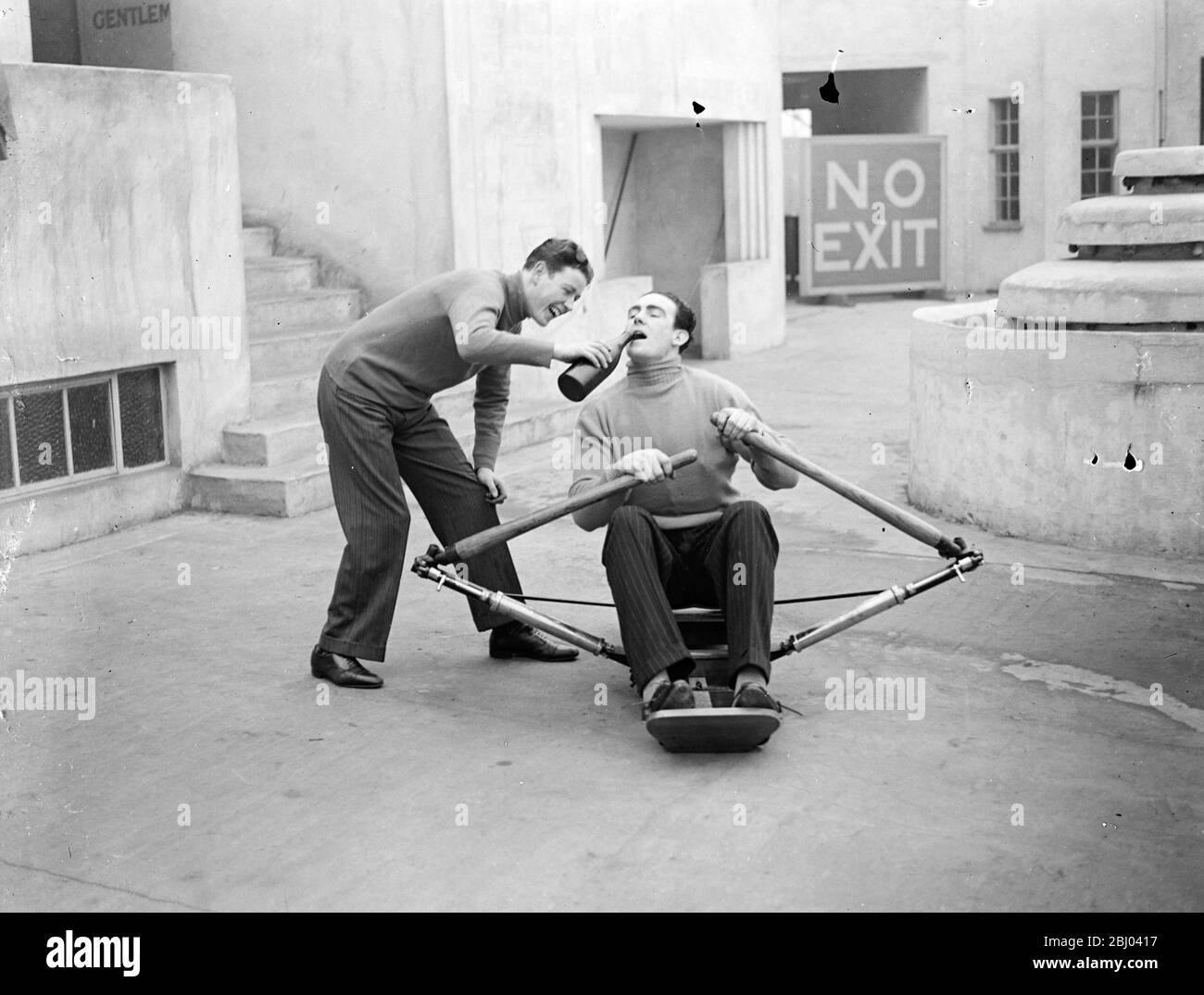 Doyle rowing. - 1933 - Stock Photo