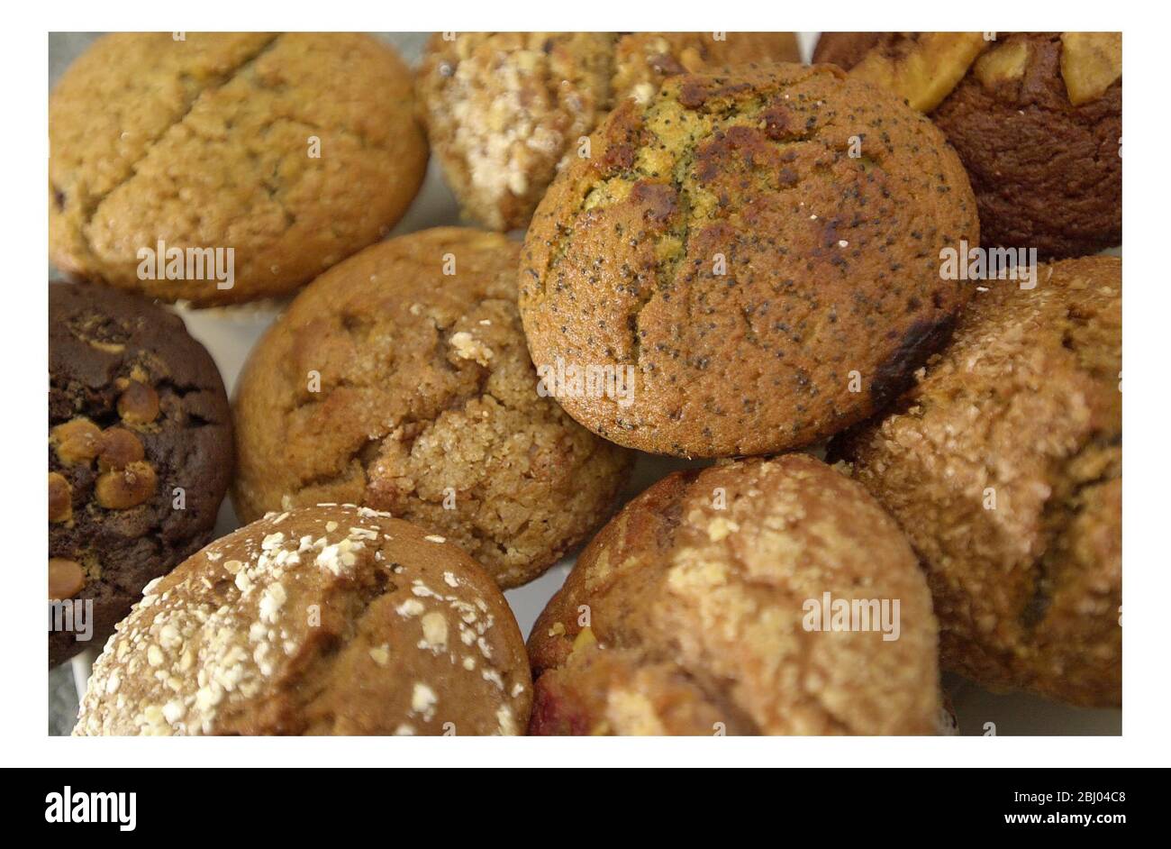 MUFFINS - - FOR FEATURE ON THE RISE OF THE MIGHTY MUFFIN. Stock Photo
