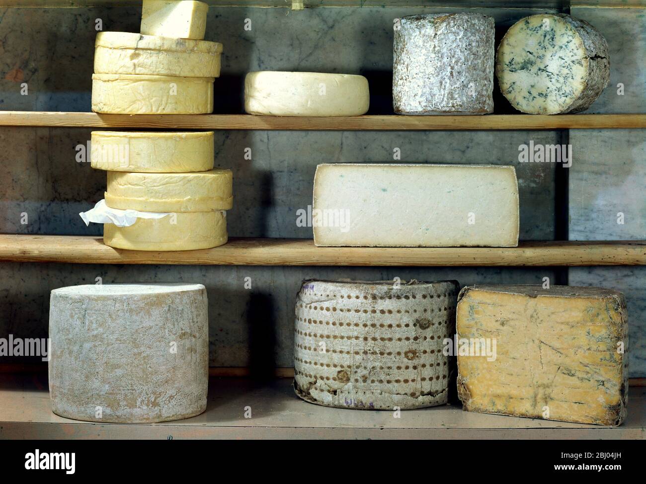 English cheeses - Stock Photo