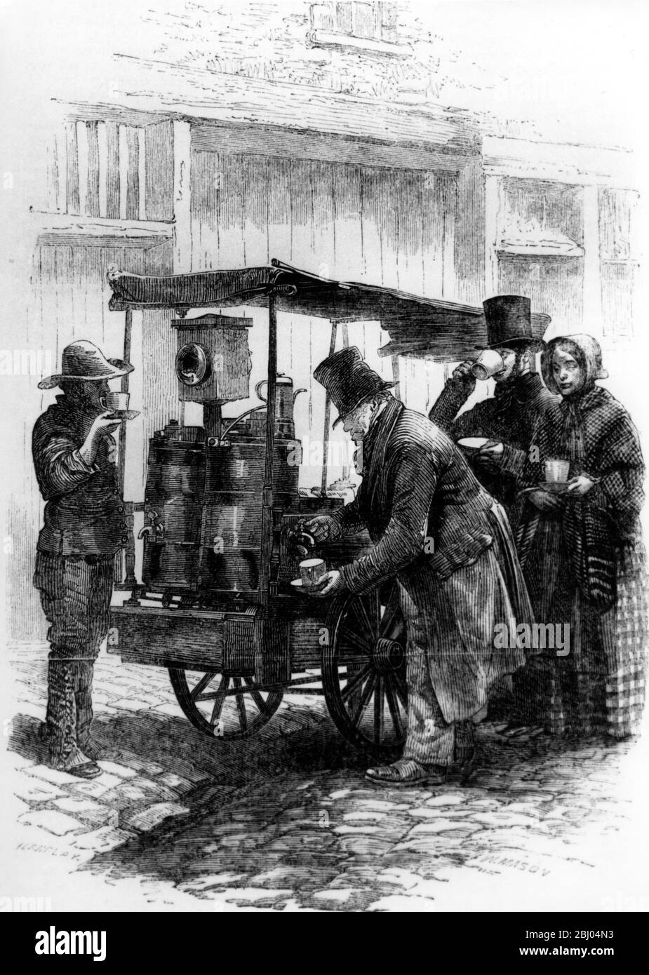 Victorian Britain. The London Coffee Stall Stock Photo Alamy