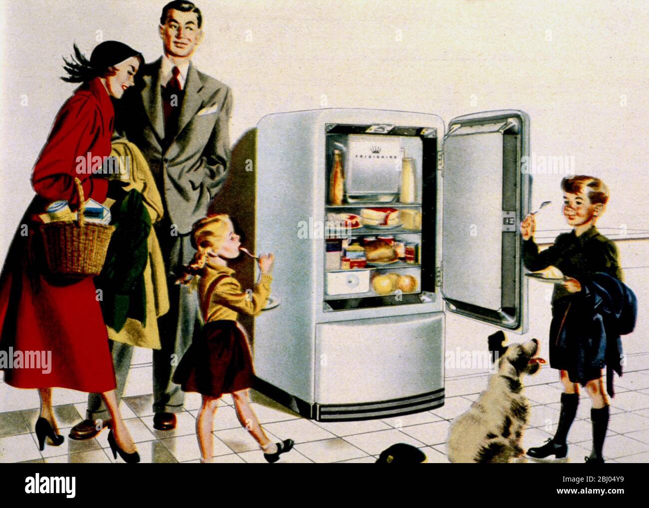 1950s advert - Stock Photo