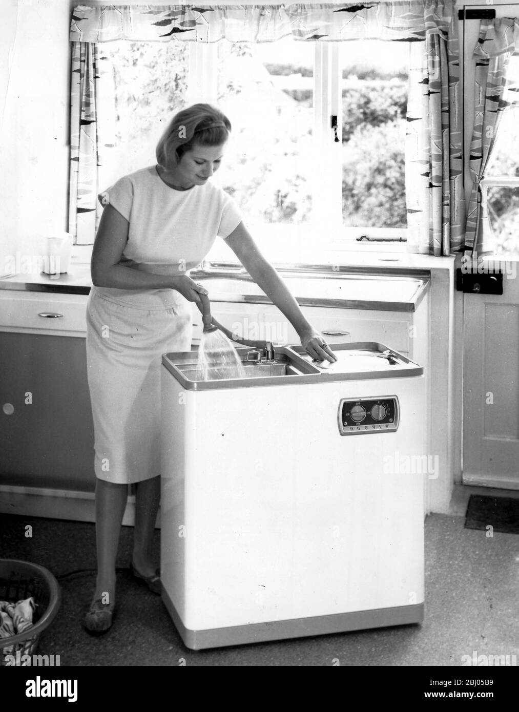 Washing machine Twin Tub 1962 Stock Photo
