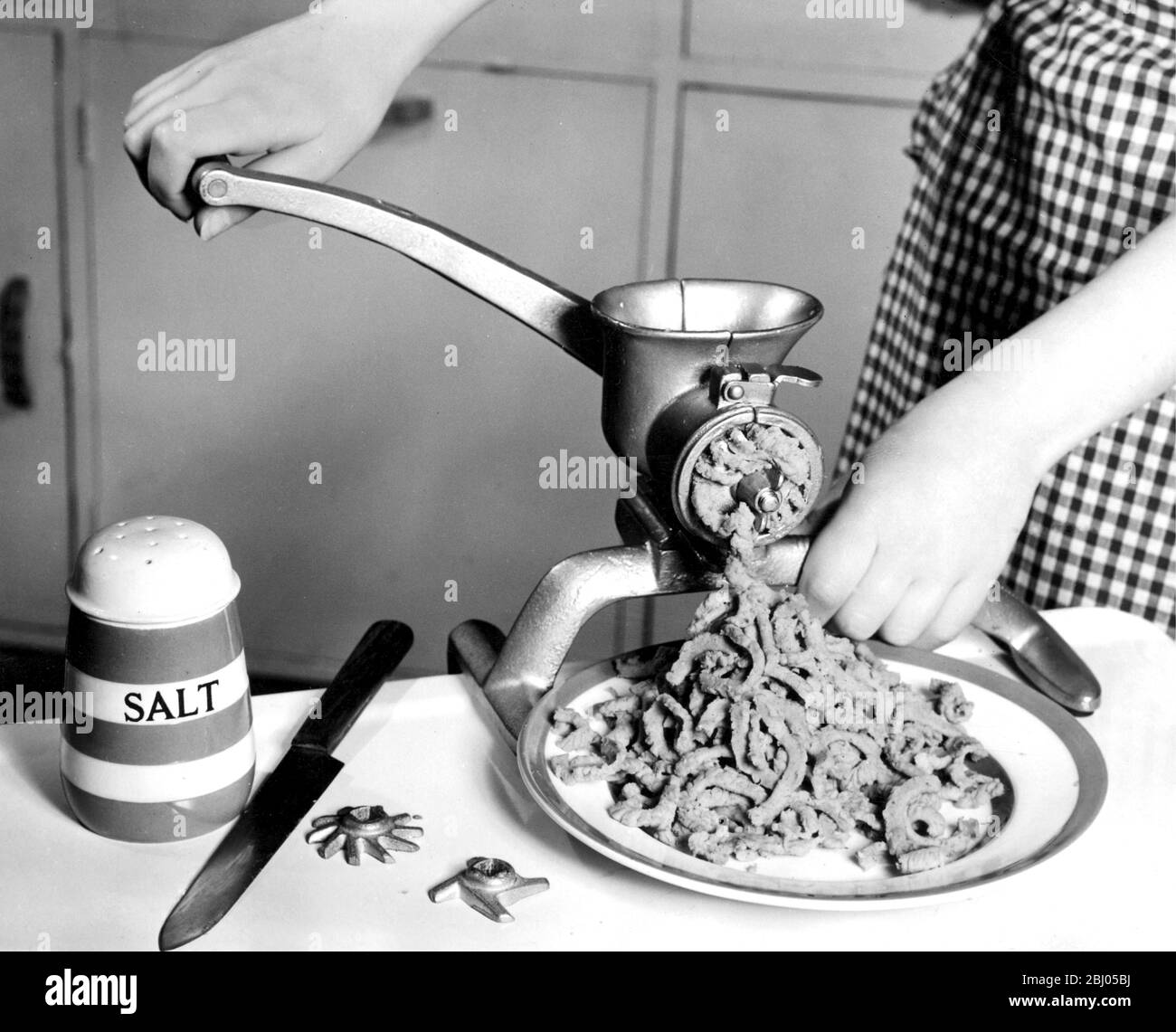 American type mincer. - 16 July 1951 Stock Photo