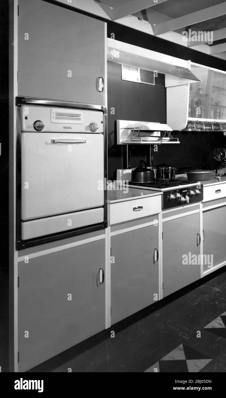 Kitchen Gas Cooker 1961 Stock Photo Alamy