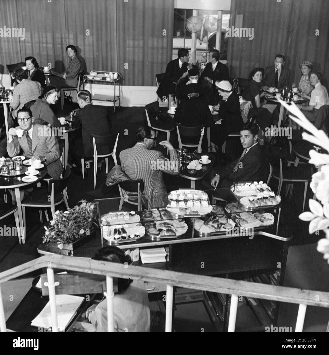 The Tea Centre off the Haymarket, London - 1951 Stock Photo