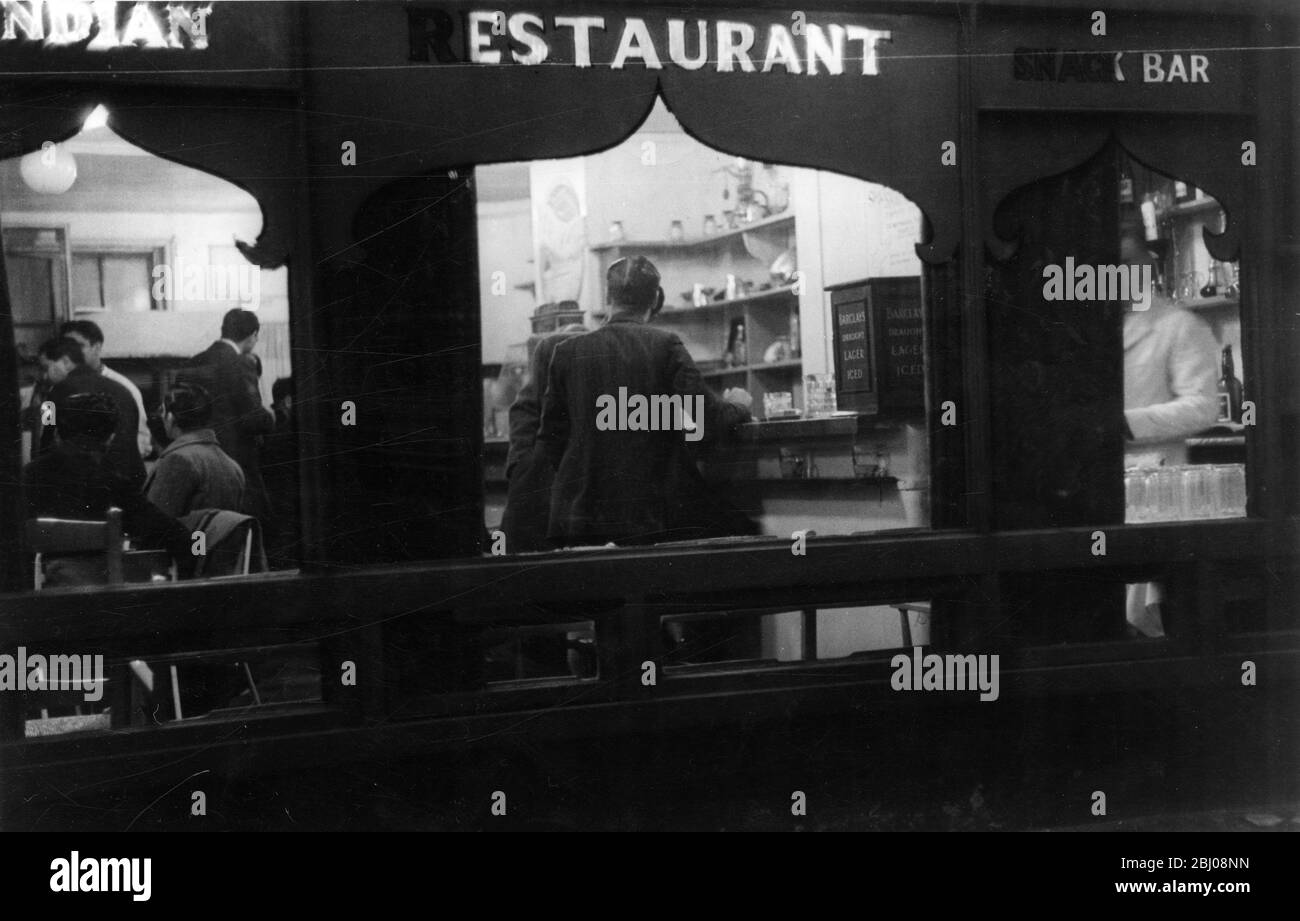 An Indian Restaurant in Soho, London, England. - 31 May 1947 Stock Photo