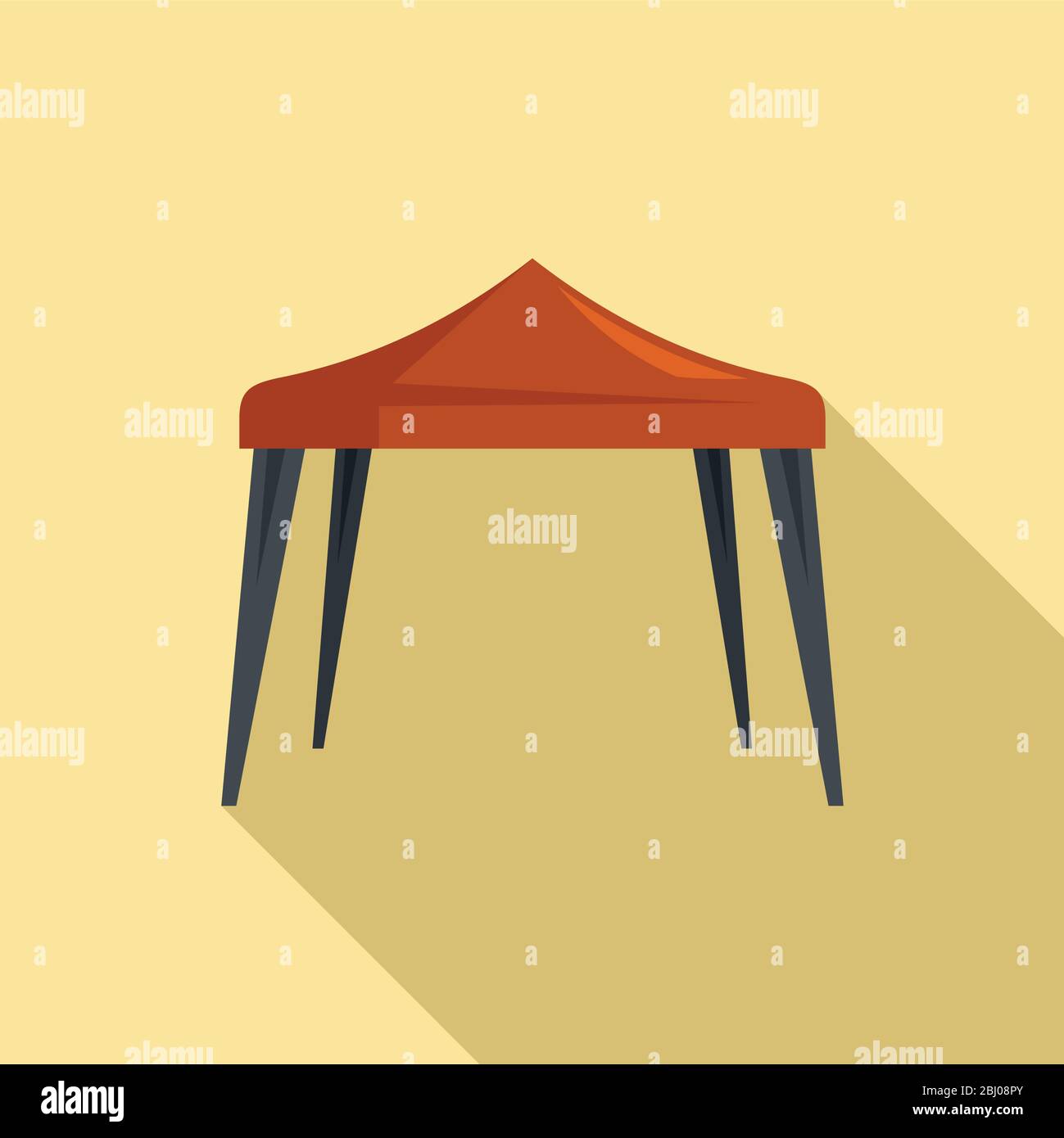 Event tent icon. Flat illustration of event tent vector icon for web
