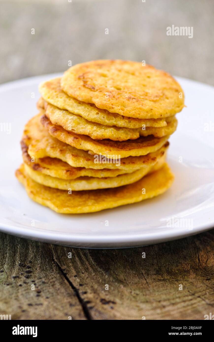 Little pancakes made of indian chick pea flour (chana dal), gluten free and very nutritious. - Stock Photo