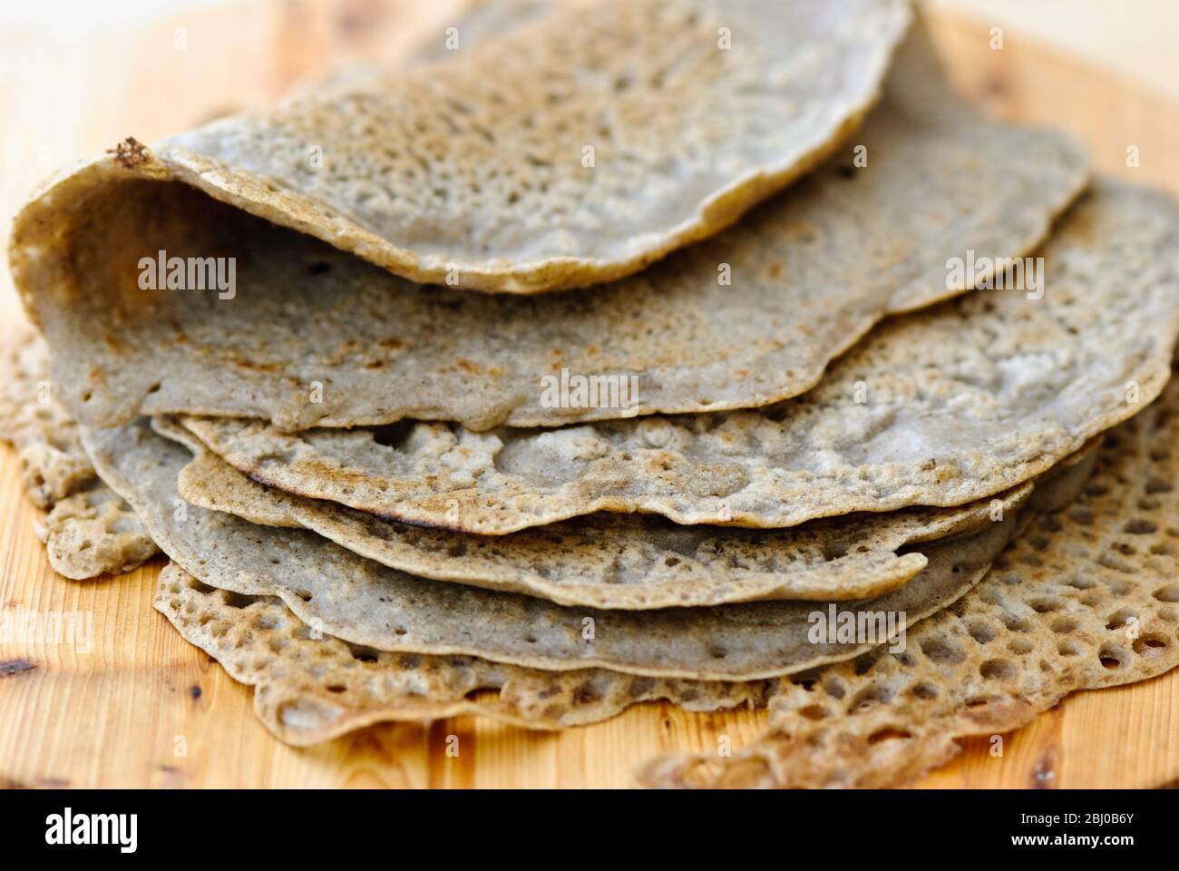 Bread wraps made of buckwheat flour, salt, olive oil and water. Gluten