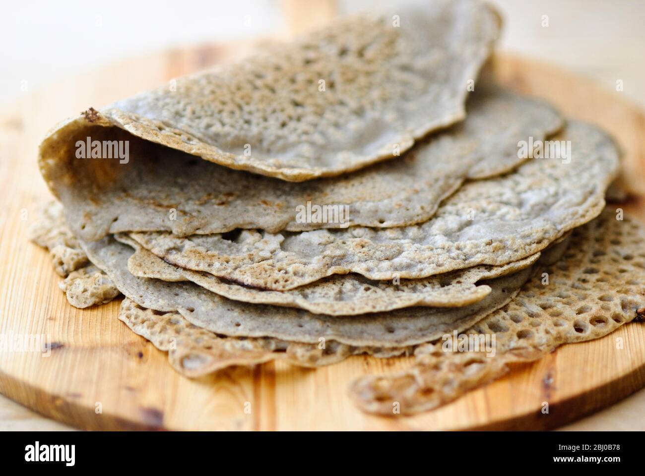 Bread wraps made of buckwheat flour, salt, olive oil and water. Gluten