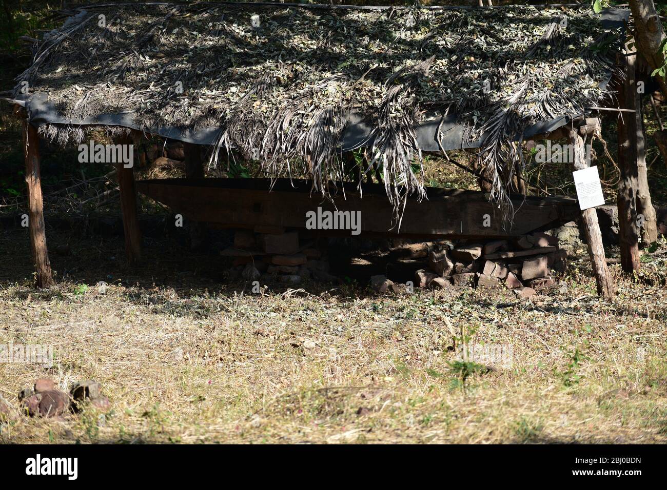 Traditional Tribal Hut in india Stock Photo