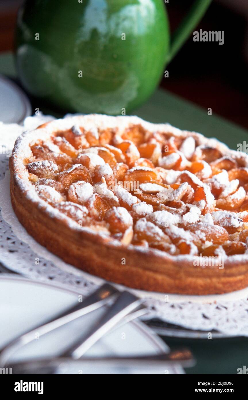 Classic French apple tart - Stock Photo