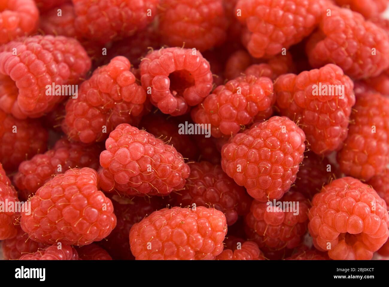 Fresh whole raspberries Stock Photo - Alamy