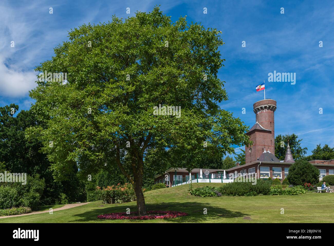 Bismarckturm or Bismarck Tower in the small country town of Lütjenburg, Kreis Plön, Schleswig-Holstein, North Germany, Central Europe Stock Photo