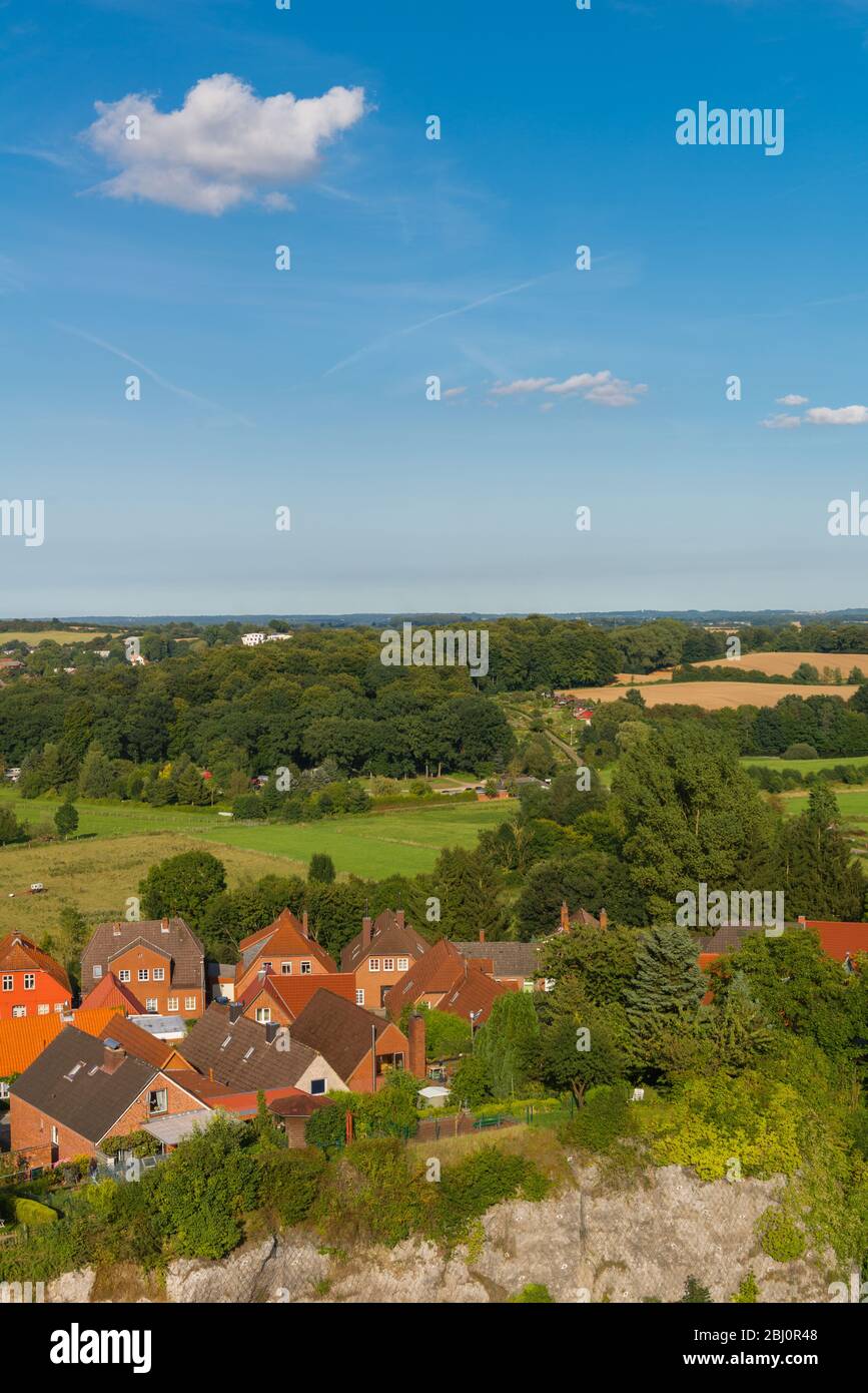 Bird´s eye view of Bad Segeberg, Kreis or district Bad Segeberg, Schleswig-Holstein, North Germany, Central Europe Stock Photo